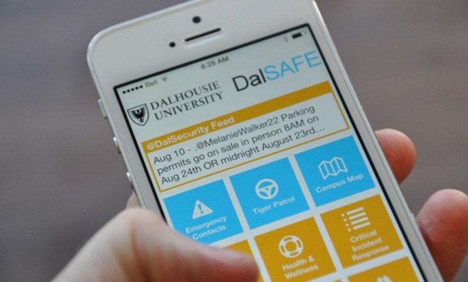 DalSAFE app on mobile phone