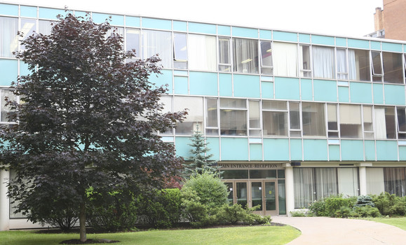 An image of the building where the Sexton Design & Technology Library is located.