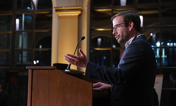 Tim Disher, (BSc’11, BSc’14) spoke to influence of philanthropy first-hand