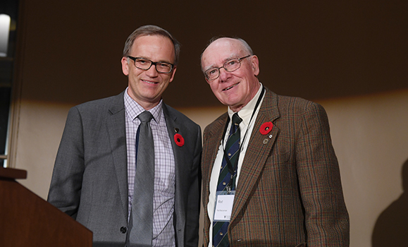 President Florizone with Rod MacLennan.