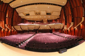 Rebecca Cohn Auditorium from stage looking out over house