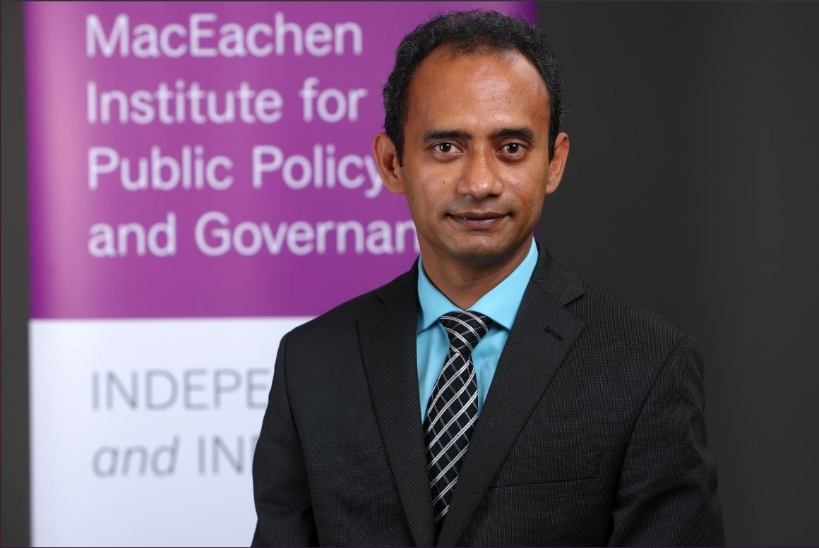 Dr. Ahsan Habib, Founding Fellow at the MacEachen Institute for Public Policy and Governance