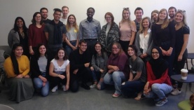 HRM Councillor Lindell Smith (back row, center) visited Ren Thomas' PLAN 4001/4002 class on October 5, 2017