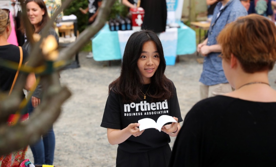 Student on work term at North End Business Association