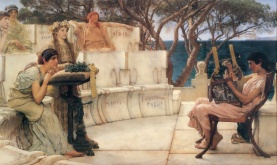 Sappho and Alcaeus spending their summers enjoying Classics
