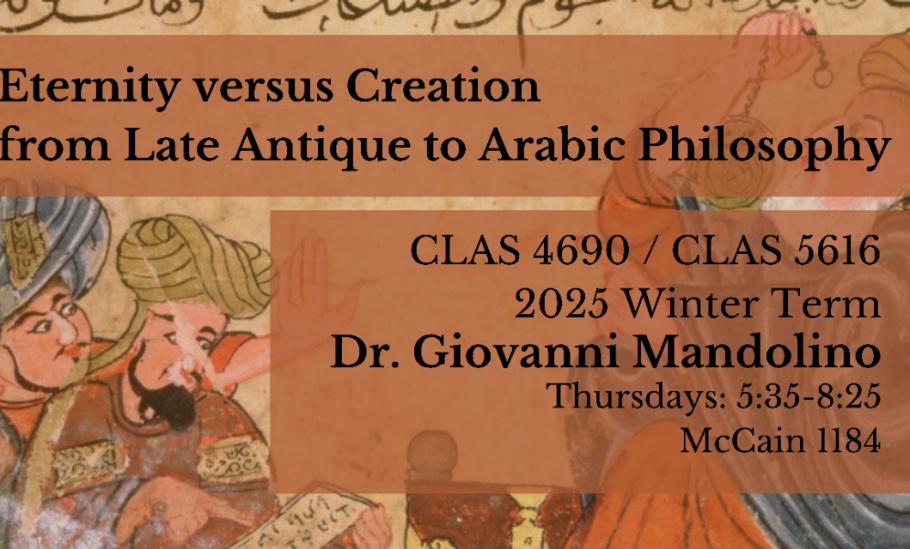 Eternity versus Creation from Late Antique to Arabic Philosophy banner - 1