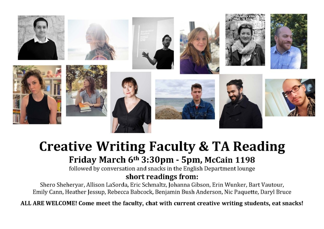CreativeWritingFacultyReadingMarch62026