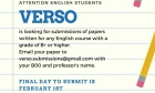 Verso Journal Call for Submissions!