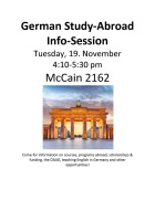 German Study‑Abroad Info‑Session