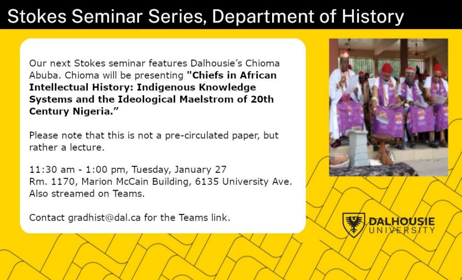 Stokes Seminar Chioma Abuba