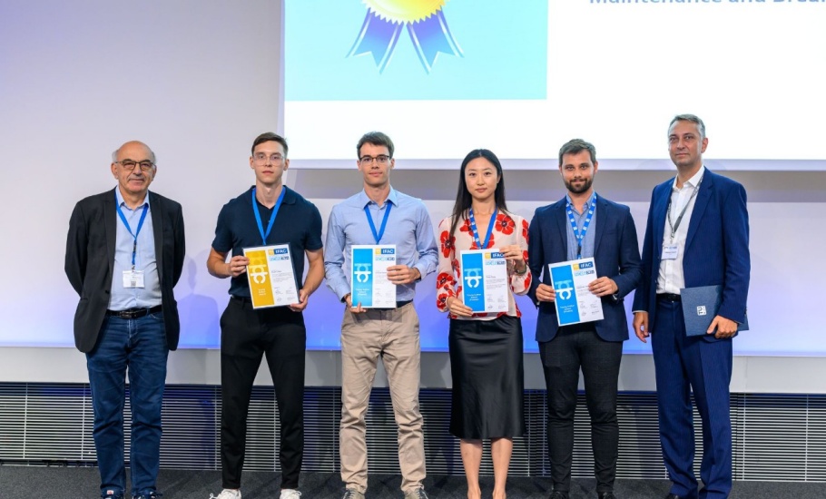 Ryan O’Neil (second from left) recognized with the prestigious Young Author Award