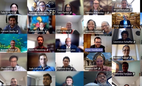 Screenshot from the virtual celebrations of the Industrial Engineering Award Winners Screenshot from the virtual celebrations of the Industrial Engineering Award Winners