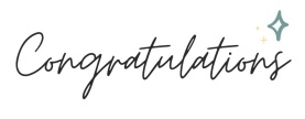 White Green Illustrated Congratulations Card - 1