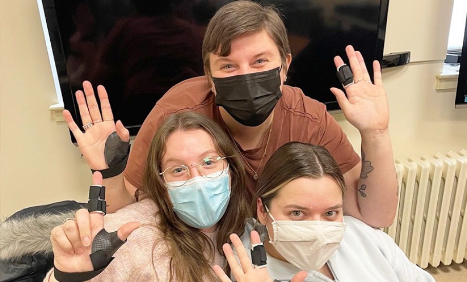 OT Students Splinting Lab