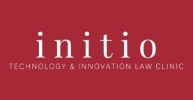 initio technology and innovation law clinic logo in maroon and white