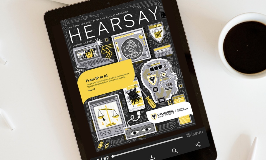 Hearsay Magazine viewed on a tablet