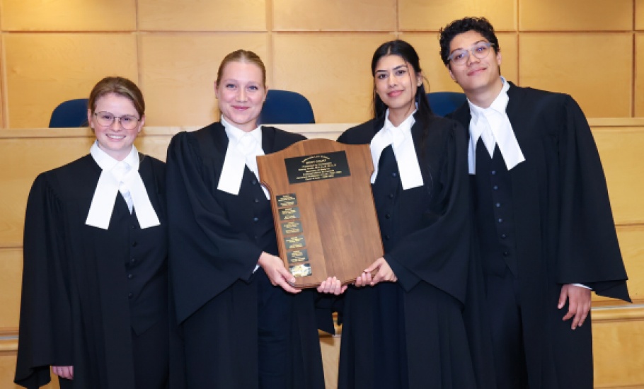 From left to right: Alex Harrison, Rachel McMillan, Anu Sidhu, and Machel Maxwell.