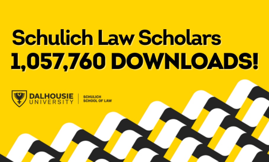 Schulich Law Scholars, 1,057,760 downloads.