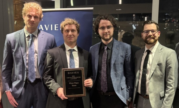 Schulich Law Team Wins Davies Corporate/Securities Law Moot