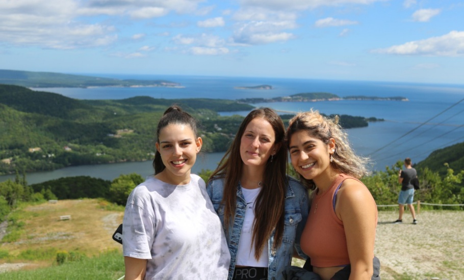 Program Participants from Tel Aviv University and Reichman University at Cape Smokey during the group's visit to the Cape Breton Highlands