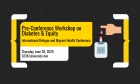 Pre‑Conference Workshop on Diabetes & Equity at the International Refugee and Migrant Health Conference 2025