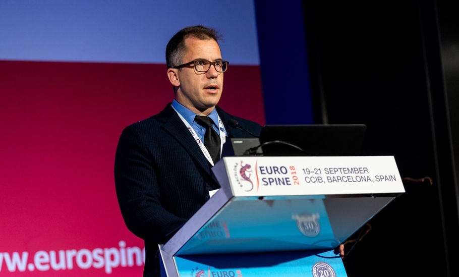Dr. Andrew Glennie @ EuroSpine in Barcelona, July 2018