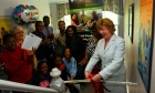 Cutting the ribbon on the Black Student Advising Centre's new home