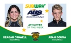 Swimmers named Subway AUS Athletes of the Week