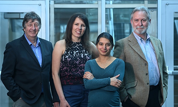 The research team behind Planetary Technologies' XPrize victory. Left to right: Douglas Wallace, Dariia Atamanchuk, Ruth Musgrave, Hugh Macintyre. (Danny Abriel photo; additional photos provided) The research team behind Planetary Technologies' XPrize victory. Left to right: Douglas Wallace, Dariia Atamanchuk, Ruth Musgrave, Hugh Macintyre. (Danny Abriel photo; additional photos provided)