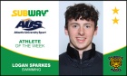 Sparkes named Subway AUS Athlete of the Week!