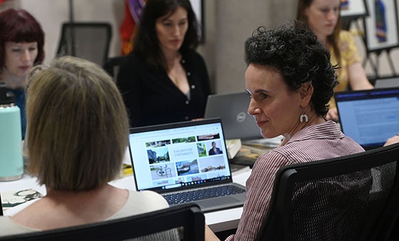 A total of 19 Wikipedia articles were edited, 50 references added, and more than 3,300 words contributed by participants during the event. (Danny Abriel photos) A total of 19 Wikipedia articles were edited, 50 references added, and more than 3,300 words contributed by participants during the event. (Danny Abriel photos)