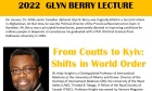March 31 Glyn Berry Lecture Featuring Dr. Andy Knight