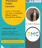 "Changing Military Culture Through True Stories" public lecture by Dr. Kelly S. Thompson
