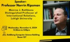 Norrin Ripsman, "Making sense of the Collapse of the Liberal International Order", November 6