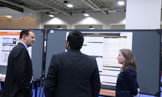 Siobhan & Nazmul present a poster Siobhan & Nazmul present a poster