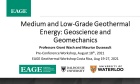 EAGE Geothermal Course a Success: G. Wach and M. Dusseault